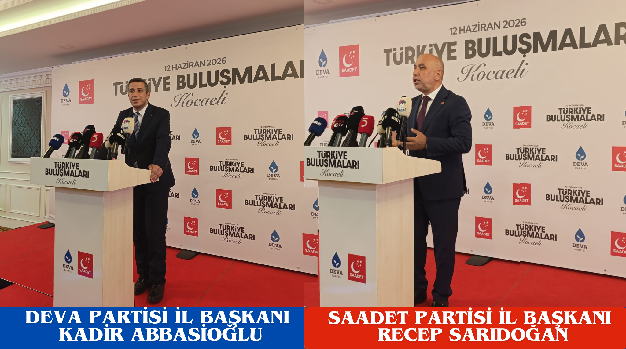 KOCAELİ’DE MUHALEFETTEN ORTAK GÜÇ BİRLİĞİ: “TÜRKİYE BULUŞMALARI” BAŞLADI!