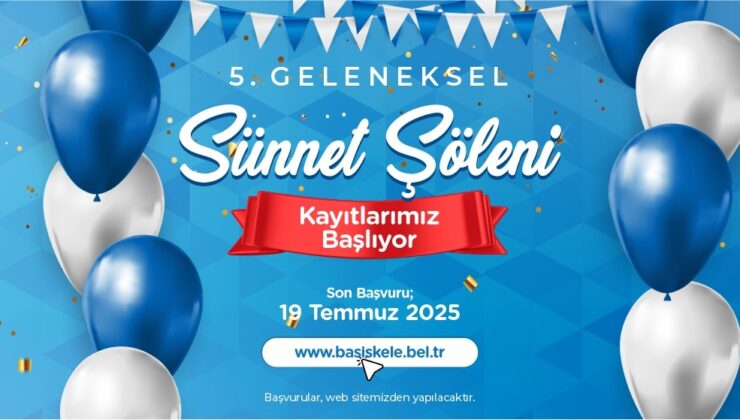 Başiskele’de Sünnet Heyecanı Başladı: 5. Geleneksel Şölen İçin Kayıtlar Açıldı