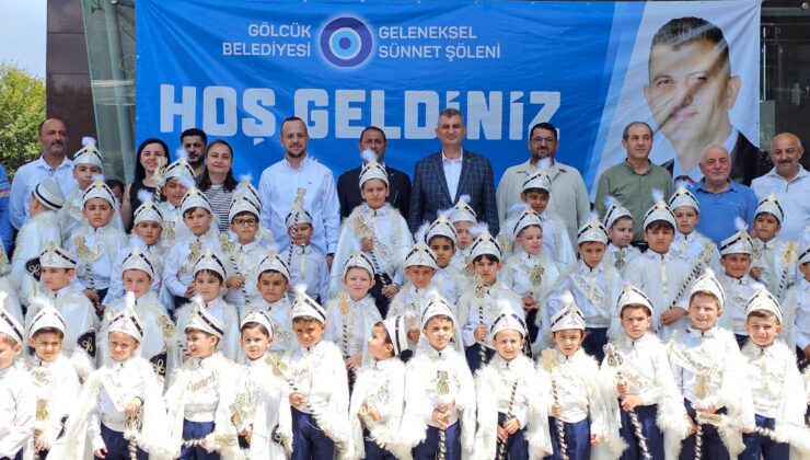 GÖLCÜK’TE SÜNNET ÇOCUKLARININ MUTLULUĞU ŞÖLENE DÖNÜŞTÜ: 104 MİNİK YÜREK İÇİN UNUTULMAZ GÜN!