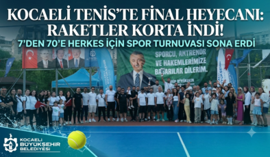 Herkes İçin Spor Tenis Turnuvası’nda Final Heyecanı: Kocaeli’de Raketler Korta İndi
