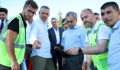 SANTRAL RAMPASI’NA YÜKSEK DAYANIMLI ASFALT: GENEL SEKRETER BARAÇLI ÇALIŞMALARI YERİNDE İNCELEDİ