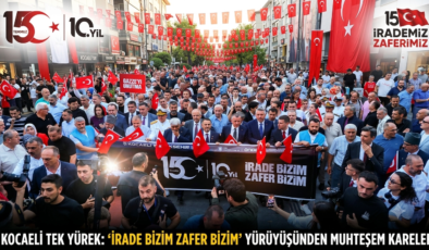 Kocaeli Kol Kola Girdi, Tek Yürek Oldu: “İrade Bizim, Zafer Bizim!”