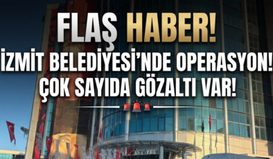İzmit Belediyesi Önünde Polis Operasyonu – 16 Gözaltı!