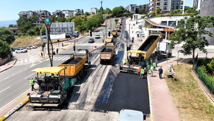 Santral Rampası’nda 17 Yıl Sonra Kapsamlı Yenileme: 9 Bin 350 Ton Taş Mastik Asfalt Seriliyor