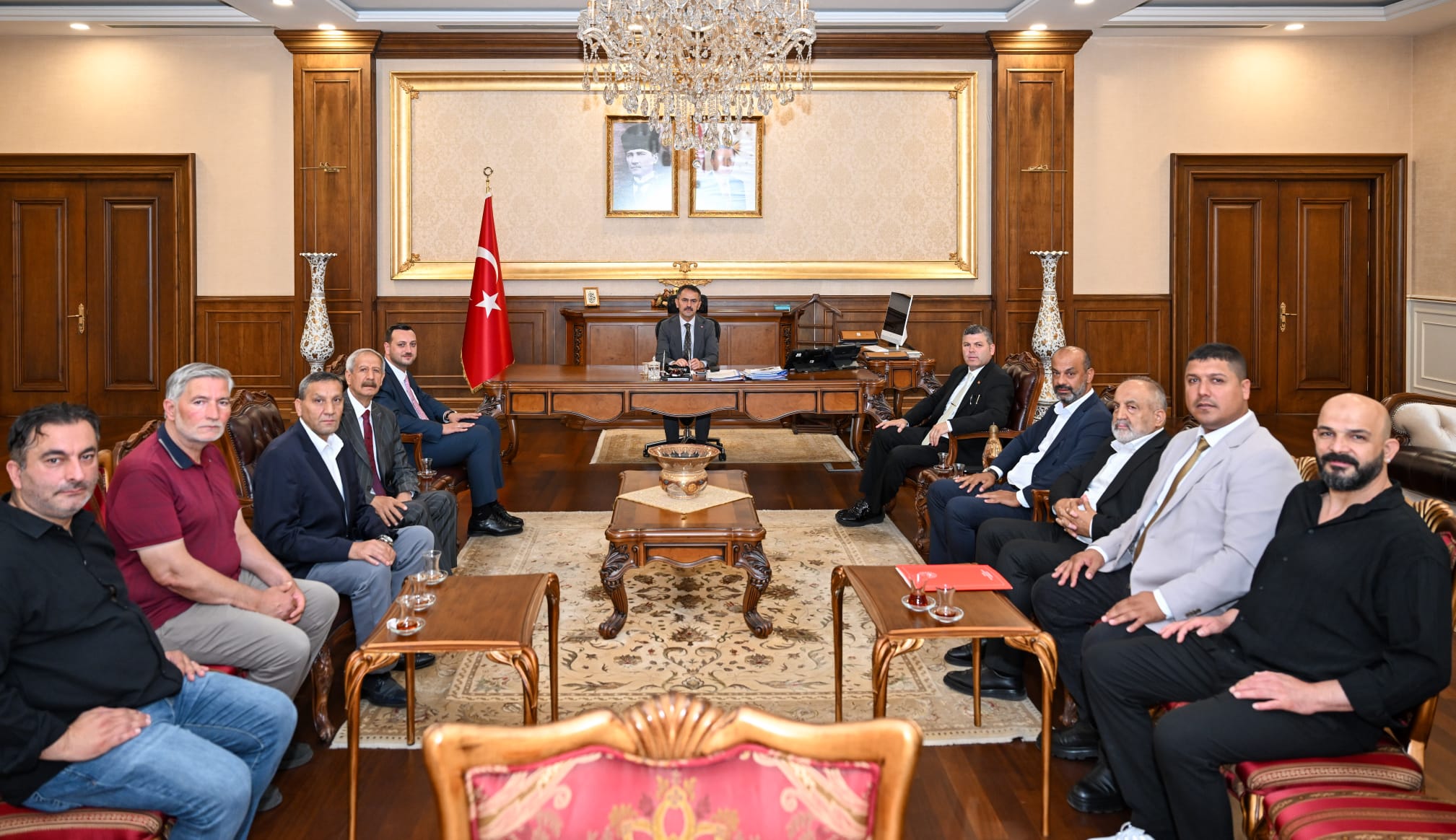 BAKANLIKLARIN ROMAN KOORDİNATÖRLERİNDEN VALİ AKTAŞ’A GENİŞ KATILIMLI ZİYARET!