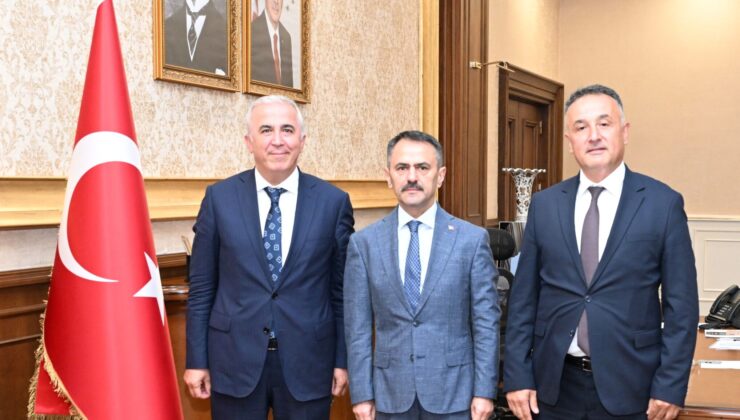 Ziraat Bankası Bölge Yöneticisi Abdullah Ak’tan Vali İlhami Aktaş’a Ziyaret