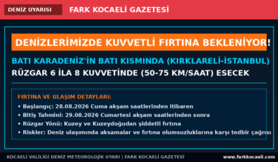 Batı Karadeniz İçin Şiddetli Fırtına Uyarısı! (28-29 Ağustos)