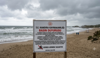 Kandıra’da 5 Plajda Denize Girme Yasağı: Olumsuz Hava Şartları Nedeniyle Önlem Alındı