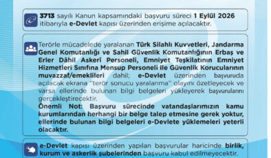 Terörle Mücadelede Yaralanıp Malul Sayılmayanlar İçin Başvuru Süreci Başlıyor!