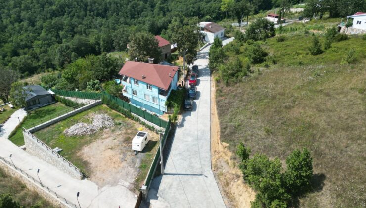 İZMİT BELEDİYESİ’NDEN DAĞKÖY’E ULAŞIM YATIRIMI: TOPRAK YOL BETONLA KAPLANDI
