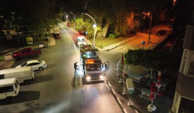 Karamürsel Plaj Yolu Caddesi’ne özel asfalt dokunuşu
