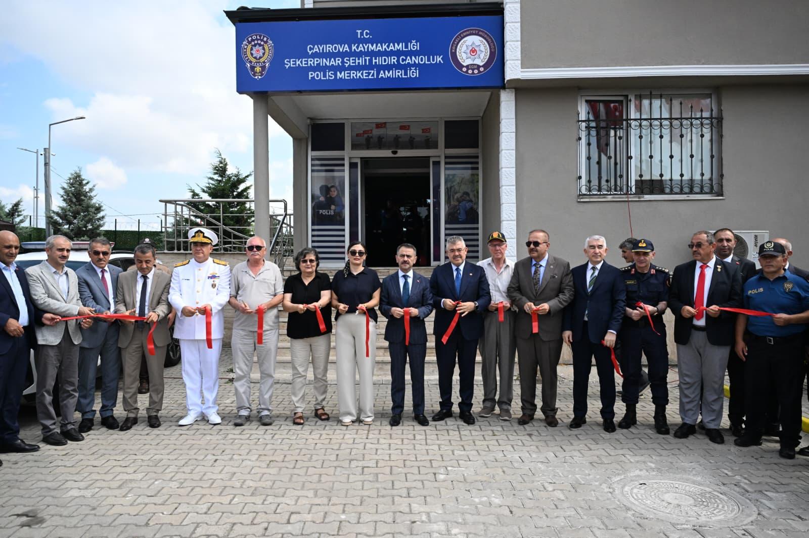 Çayırova Şekerpınar Şehit Hıdır Canoluk Polis Merkezi Hizmet Binası Açılışı, Vali İlhami  Aktaşın Katılımıyla Gerçekleşti