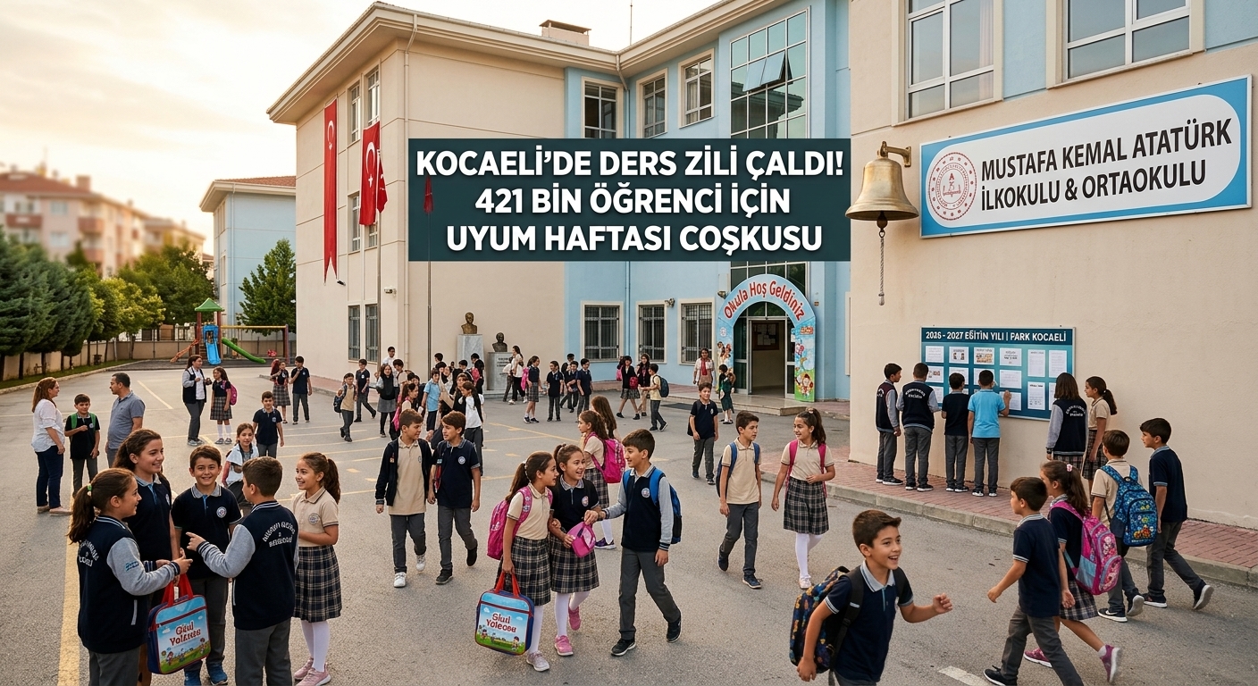 Kocaeli’de 421 Bin Öğrenci İçin Ders Zili Bugün Çaldı
