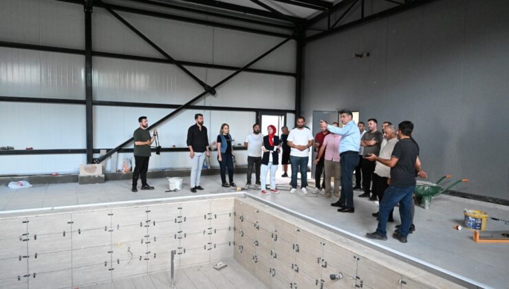 Ritim Spor ve Aktif Yaşam Merkezi’nde çalışmalar tamamlanma aşamasına geldi.