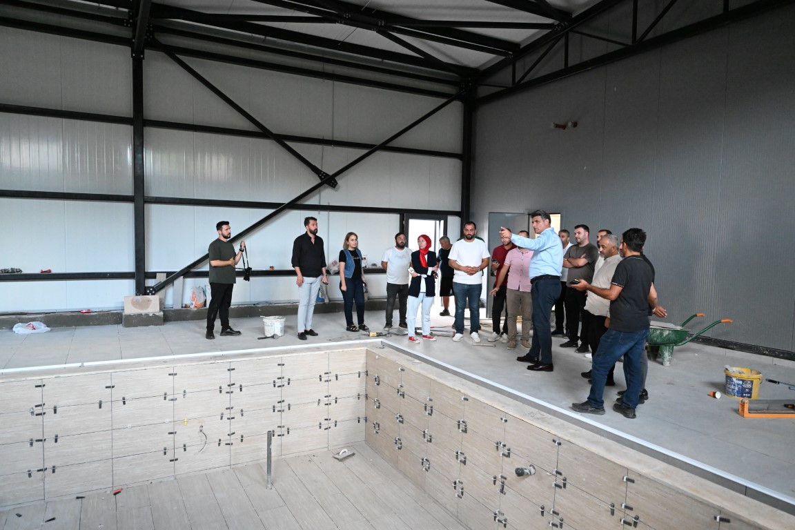 Ritim Spor ve Aktif Yaşam Merkezi’nde çalışmalar tamamlanma aşamasına geldi.