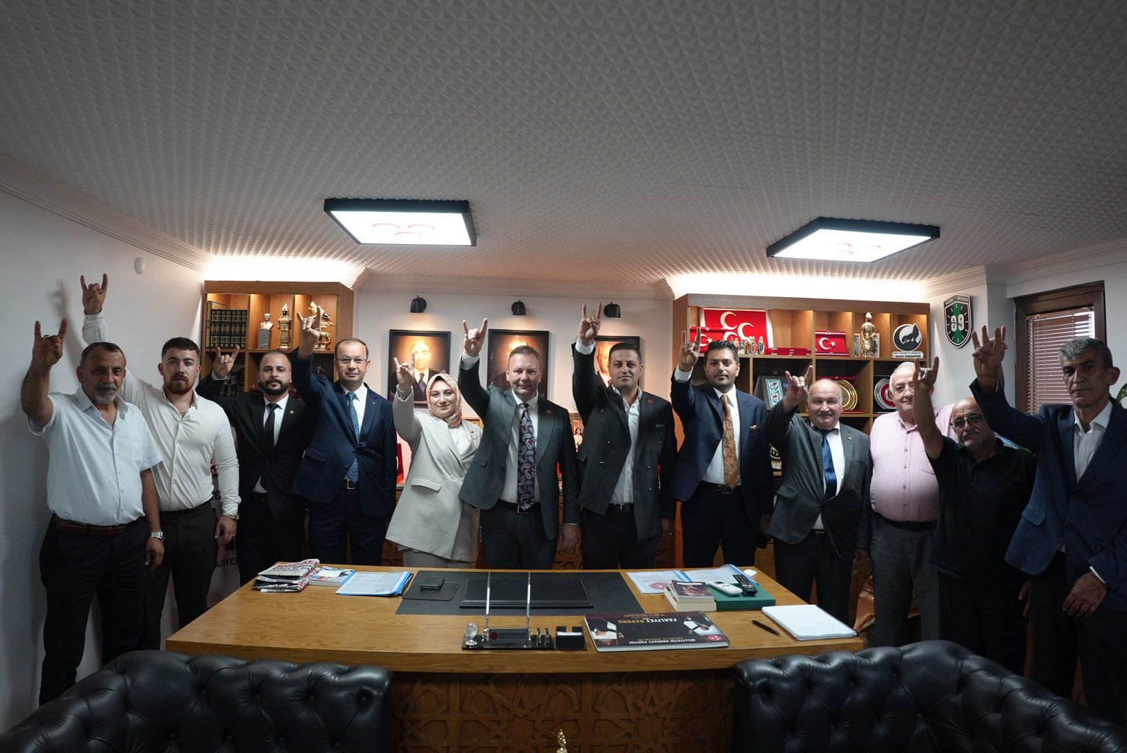 MHP Darıca’dan İl Başkanı Emengen’e Hayırlı Olsun Ziyareti