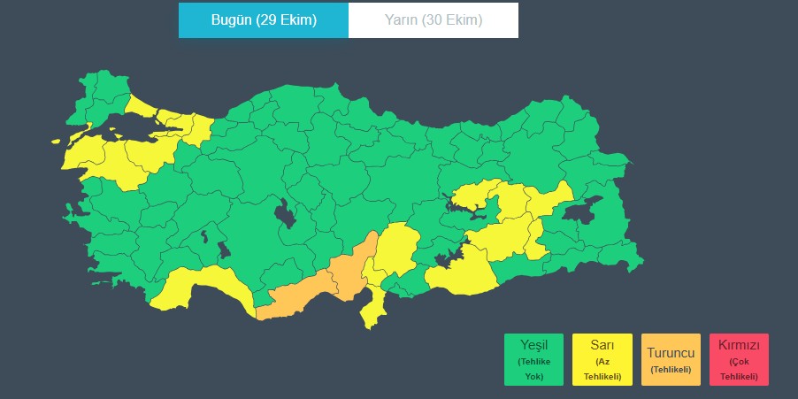 İzmit’te 29 Ekim akşamı yapılacak Fener Alayı olumsuz hava nedeniyle iptal edildi